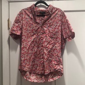 Jcrew Floral T-shirt button down